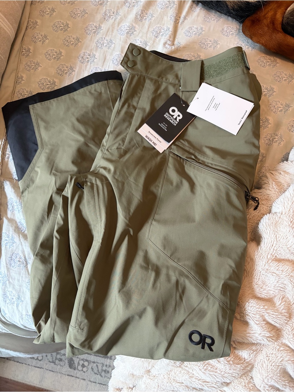 Outdoor Research Men’s Ranger Green Snowcrew pants